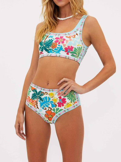 Emmie | Gestützter floraler Stretch-Bikini