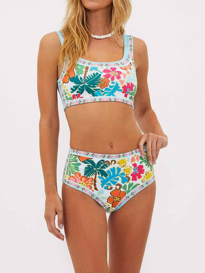 Emmie | Gestützter floraler Stretch-Bikini