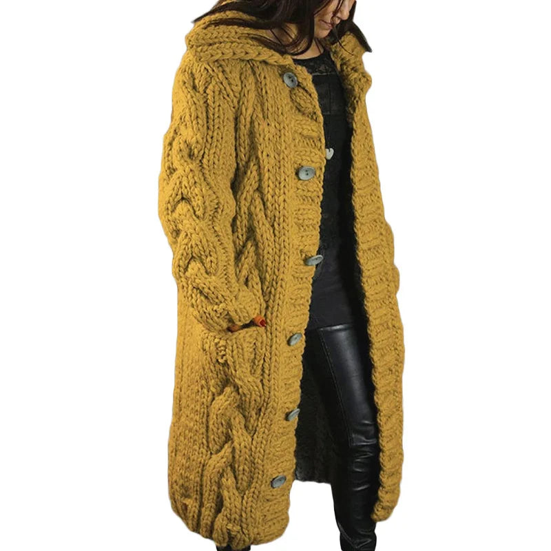 Lonneke® - Cardigan lungo lavorato a maglia