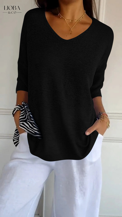 MAIA™ | CAMICIA IN COTONE MANICA LUNGA