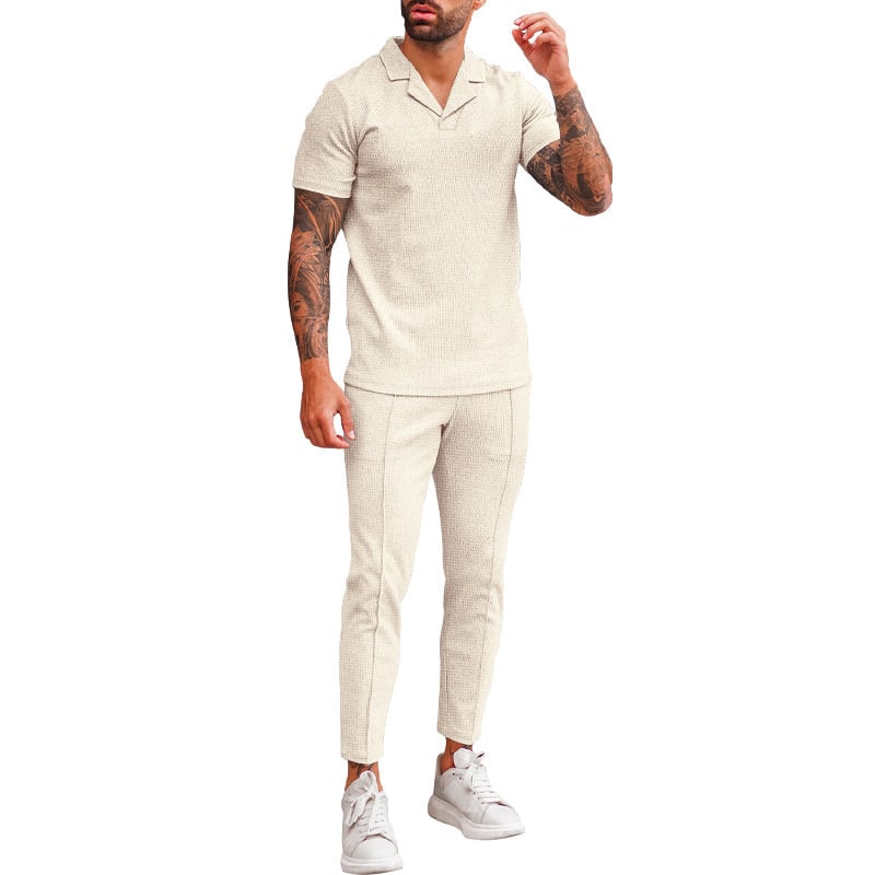 "LapelFit" - Costume col V pour homme 
