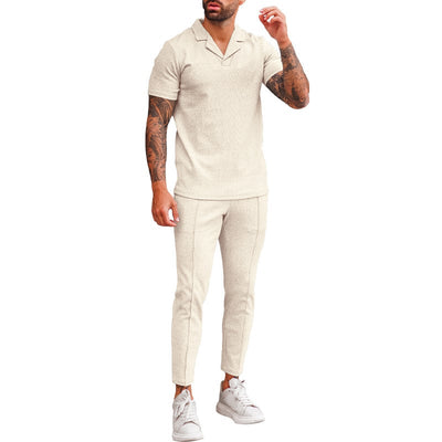 "LapelFit" - Costume col V pour homme 