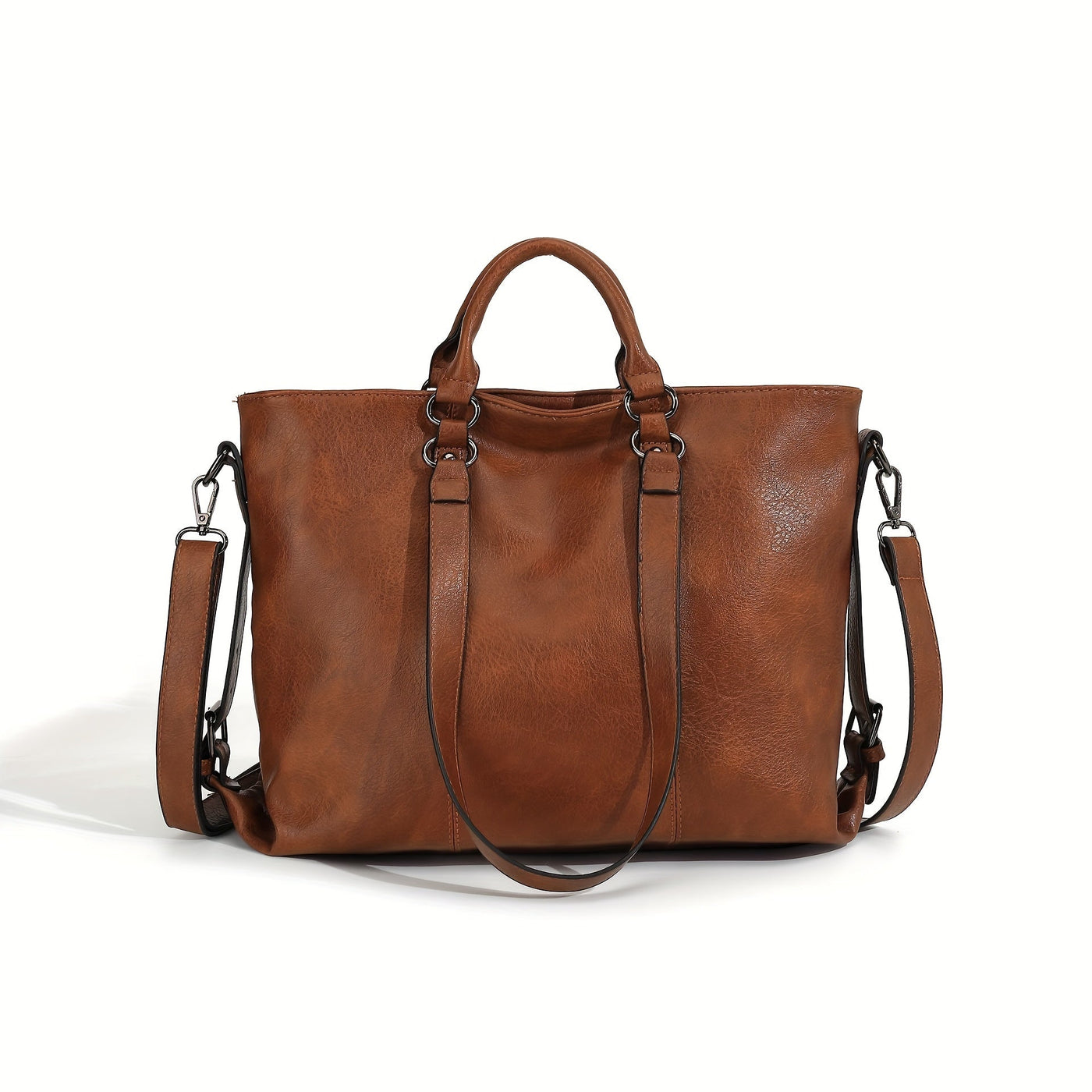 Charlotte's Klassische Eleganz | Vintage Kunstleder Tote Bag