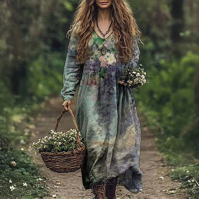 Yoani - Vintage Kleid mit Blumenmuster