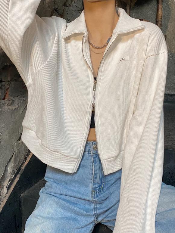 Lesly - Charmanter femininer Pullover mit Doppelreißverschluss
