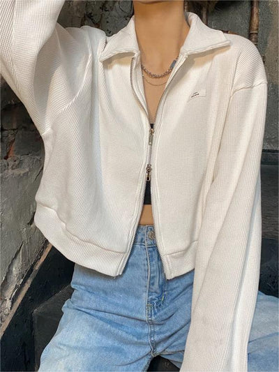 Lesly - Charmanter femininer Pullover mit Doppelreißverschluss