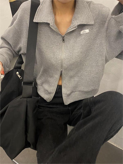 Lesly - Charmanter femininer Pullover mit Doppelreißverschluss