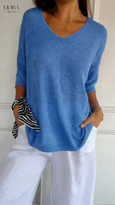 MAIA™ | CAMICIA IN COTONE MANICA LUNGA