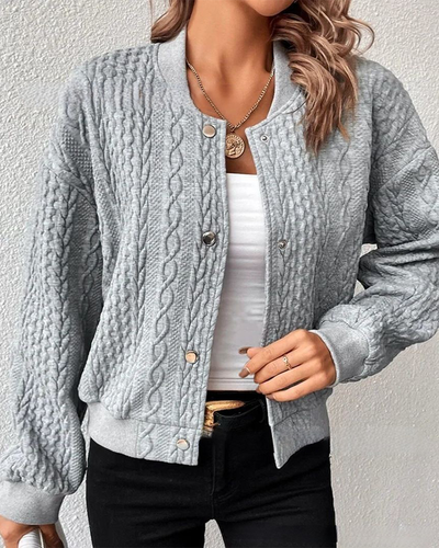 Sophia | Elegante Struktur-Strickjacke