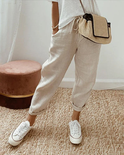 Hannah | Stilvolle Leinenhose mit eleganter Passform