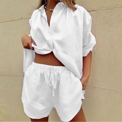 "PrimeFit" - Ensemble deux pièces chemise et short