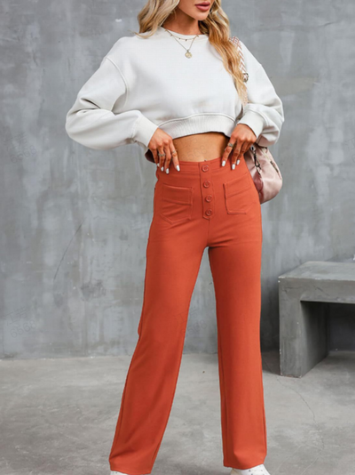 Lina™ | Chic Komfort: Die Casuale High-Waist Stretchhose für Damen