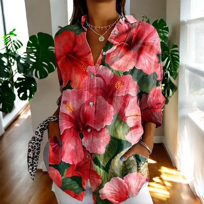 Carla™ - Vintage-Bluse mit Blumendruck