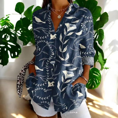 Carla™ - Vintage-Bluse mit Blumendruck