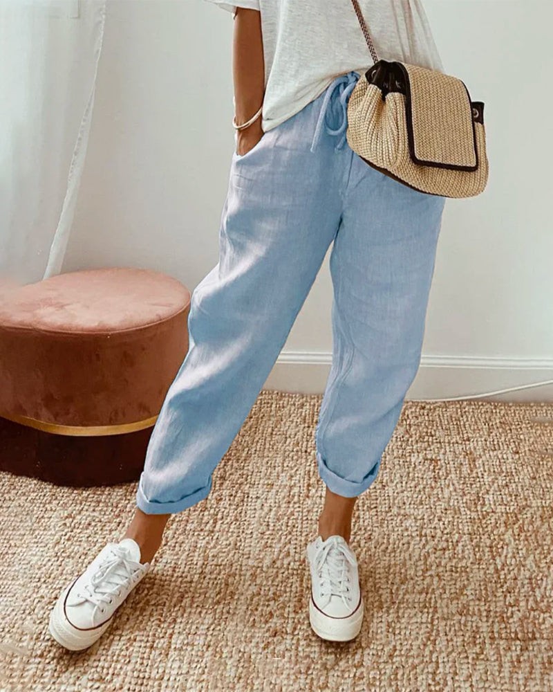 Hannah | Stilvolle Leinenhose mit eleganter Passform