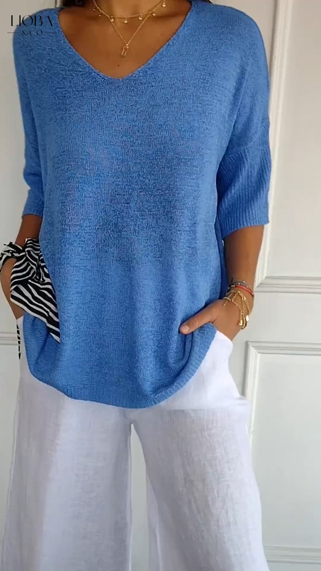 MAIA™ | CAMICIA IN COTONE MANICA LUNGA