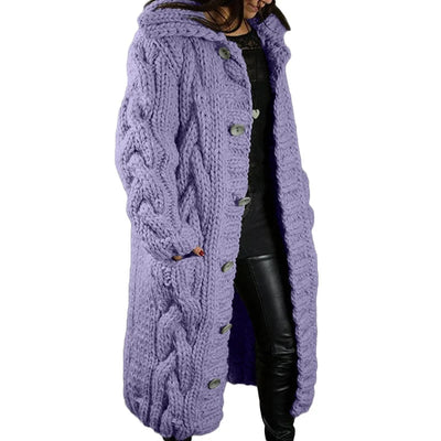 Lonneke® - Cardigan lungo lavorato a maglia