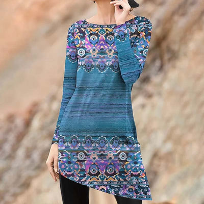 Selene - Ethnisches unregelmässiges Vintage-Kleid