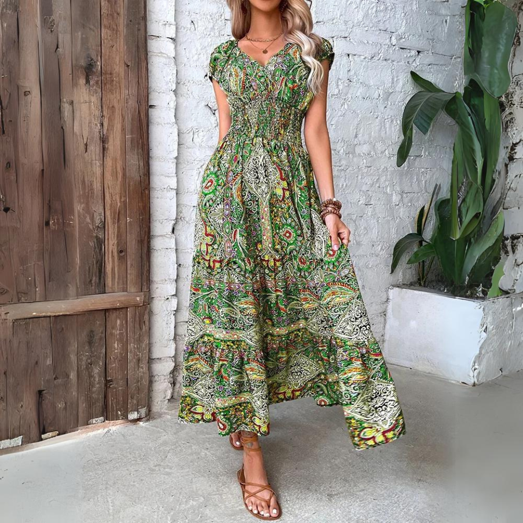 Karlee | Robe élégante à manches courtes
