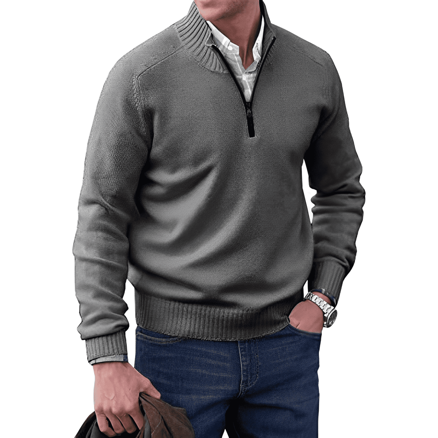 Jason® - Maglione con cerniera