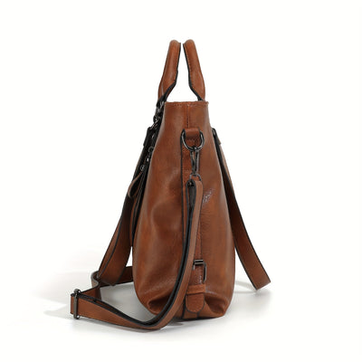 Charlotte's Klassische Eleganz | Vintage Kunstleder Tote Bag