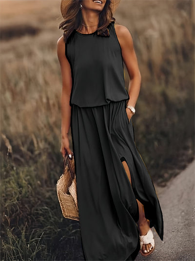 Isla - Schlichtes Boho Maxikleid aus Modal in verschiedenen Farben