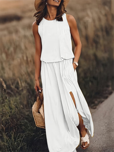 Isla - Schlichtes Boho Maxikleid aus Modal in verschiedenen Farben