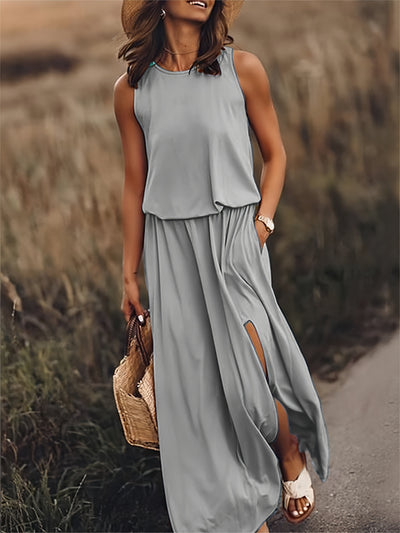 Isla - Schlichtes Boho Maxikleid aus Modal in verschiedenen Farben