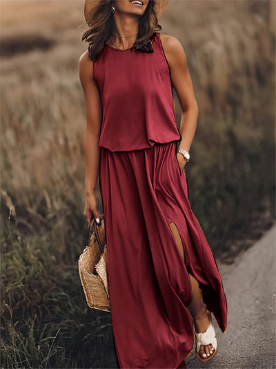 Isla - Schlichtes Boho Maxikleid aus Modal in verschiedenen Farben