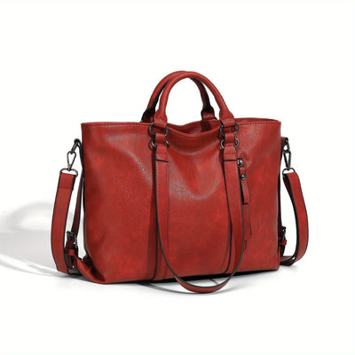 Charlotte's Klassische Eleganz | Vintage Kunstleder Tote Bag