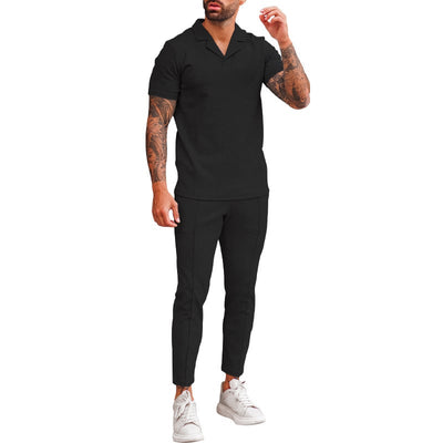"LapelFit" - Costume col V pour homme 