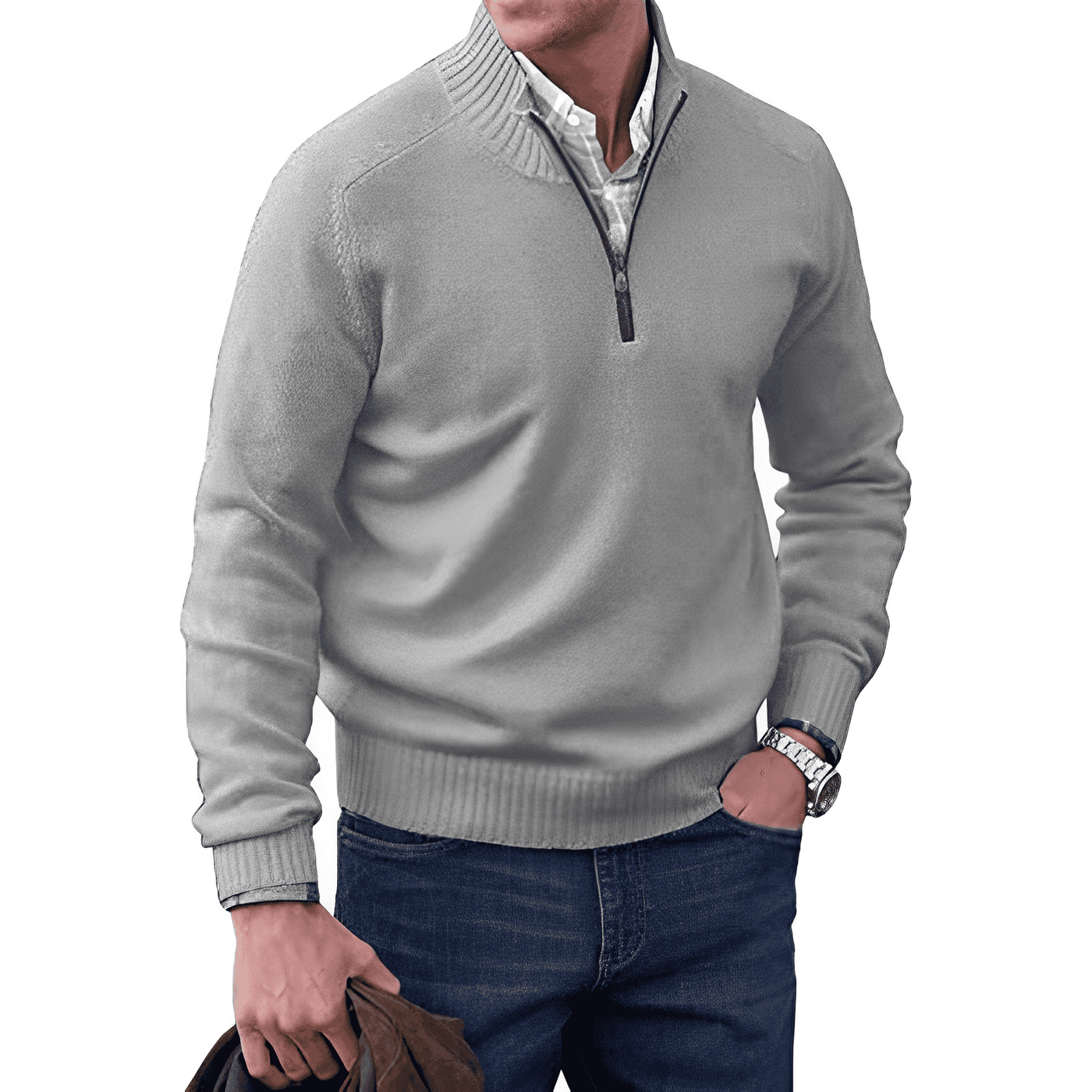 Jason® - Maglione con cerniera