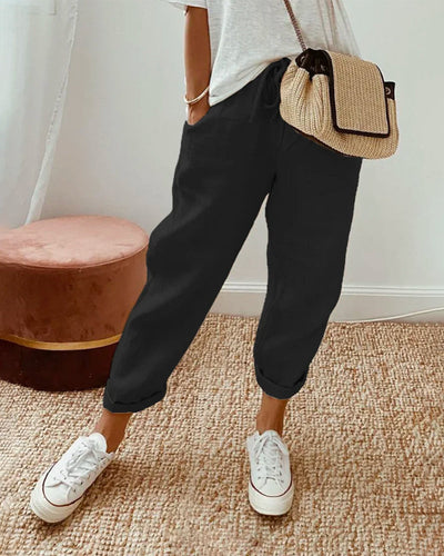 Hannah | Stilvolle Leinenhose mit eleganter Passform