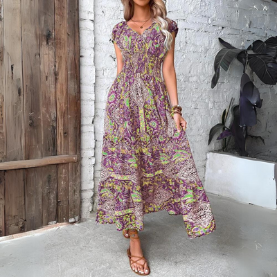 Karlee | Robe élégante à manches courtes