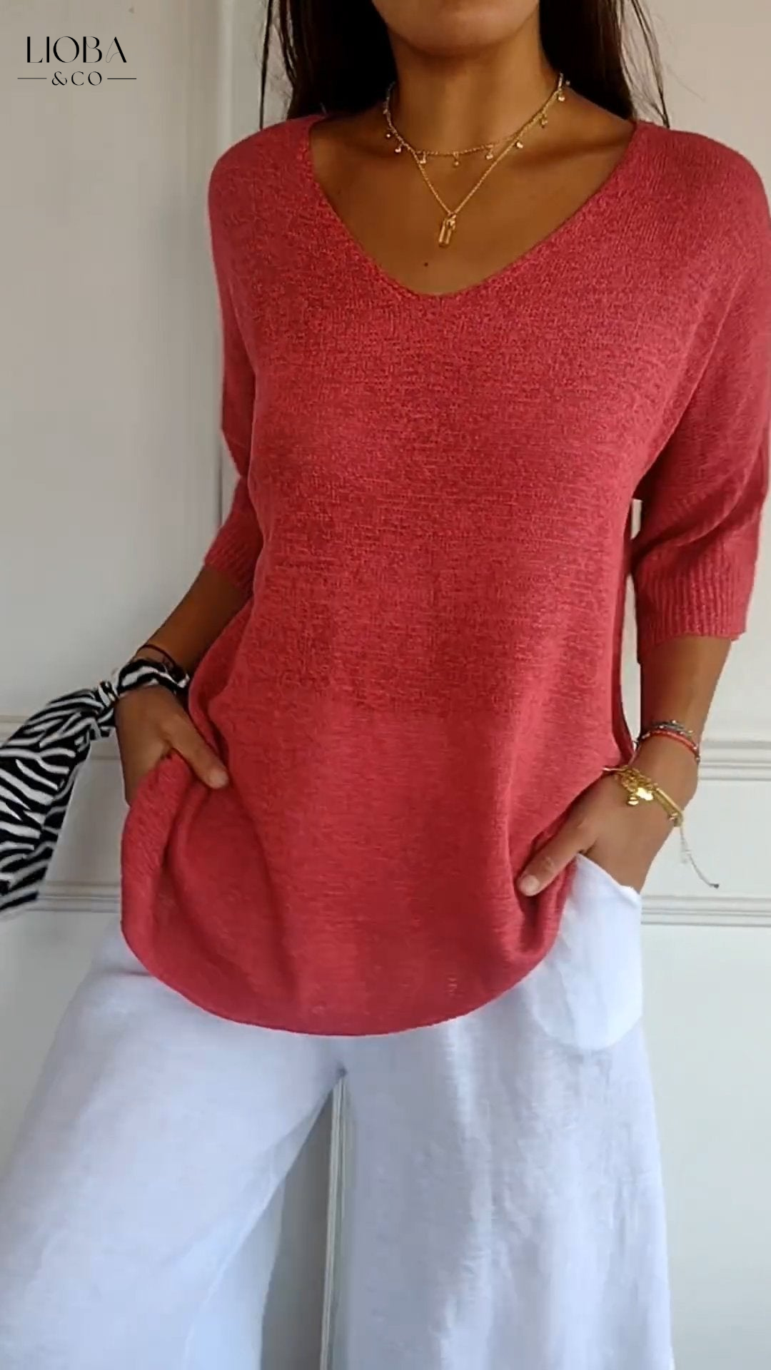 MAIA™ | CAMICIA IN COTONE MANICA LUNGA