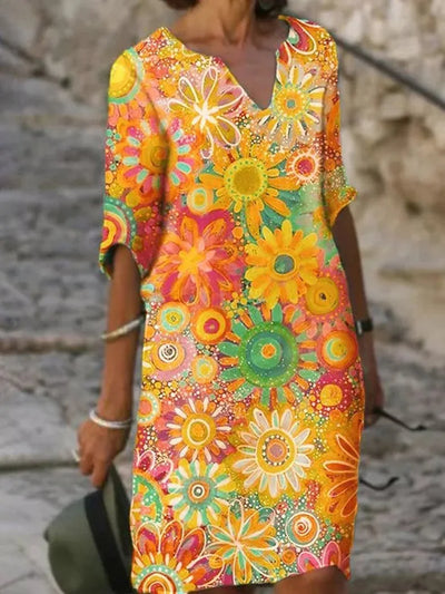Jélissa™ | Robe fleurie col V