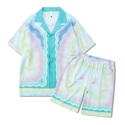 "RetroWave" - ​​Set di pantaloncini casual 