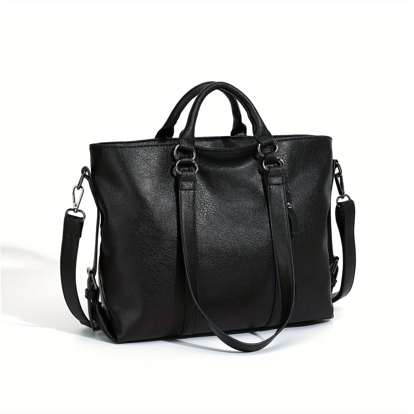 Charlotte's Klassische Eleganz | Vintage Kunstleder Tote Bag