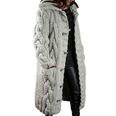 Lonneke® - Cardigan lungo lavorato a maglia