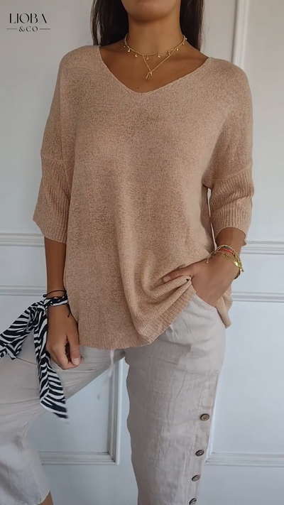 MAIA™ | CAMICIA IN COTONE MANICA LUNGA