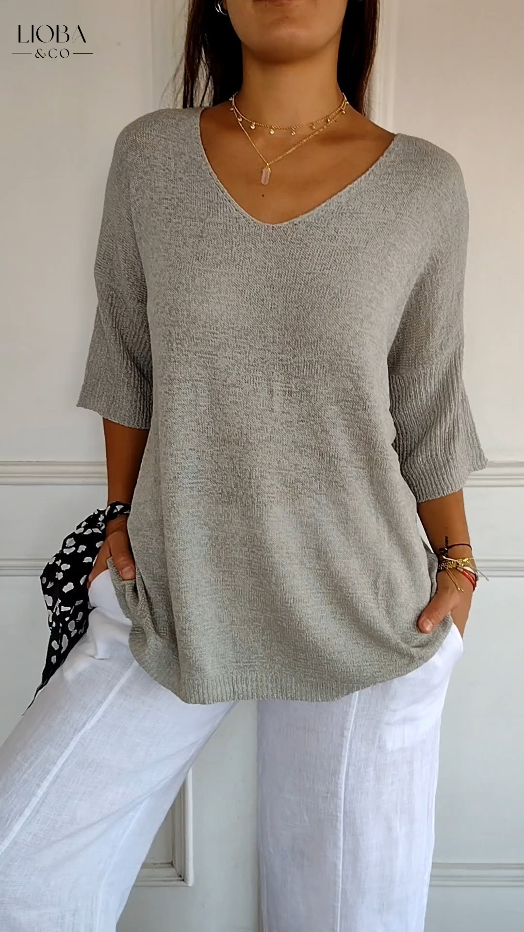 MAIA™ | CAMICIA IN COTONE MANICA LUNGA