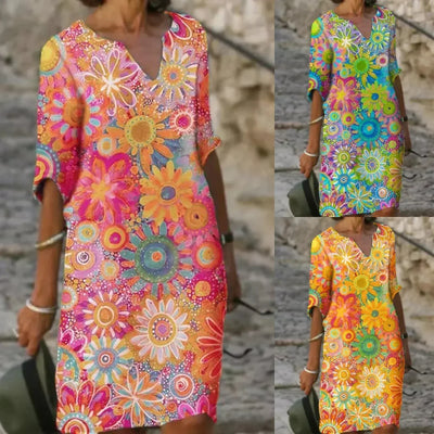 Jélissa™ | Robe fleurie col V