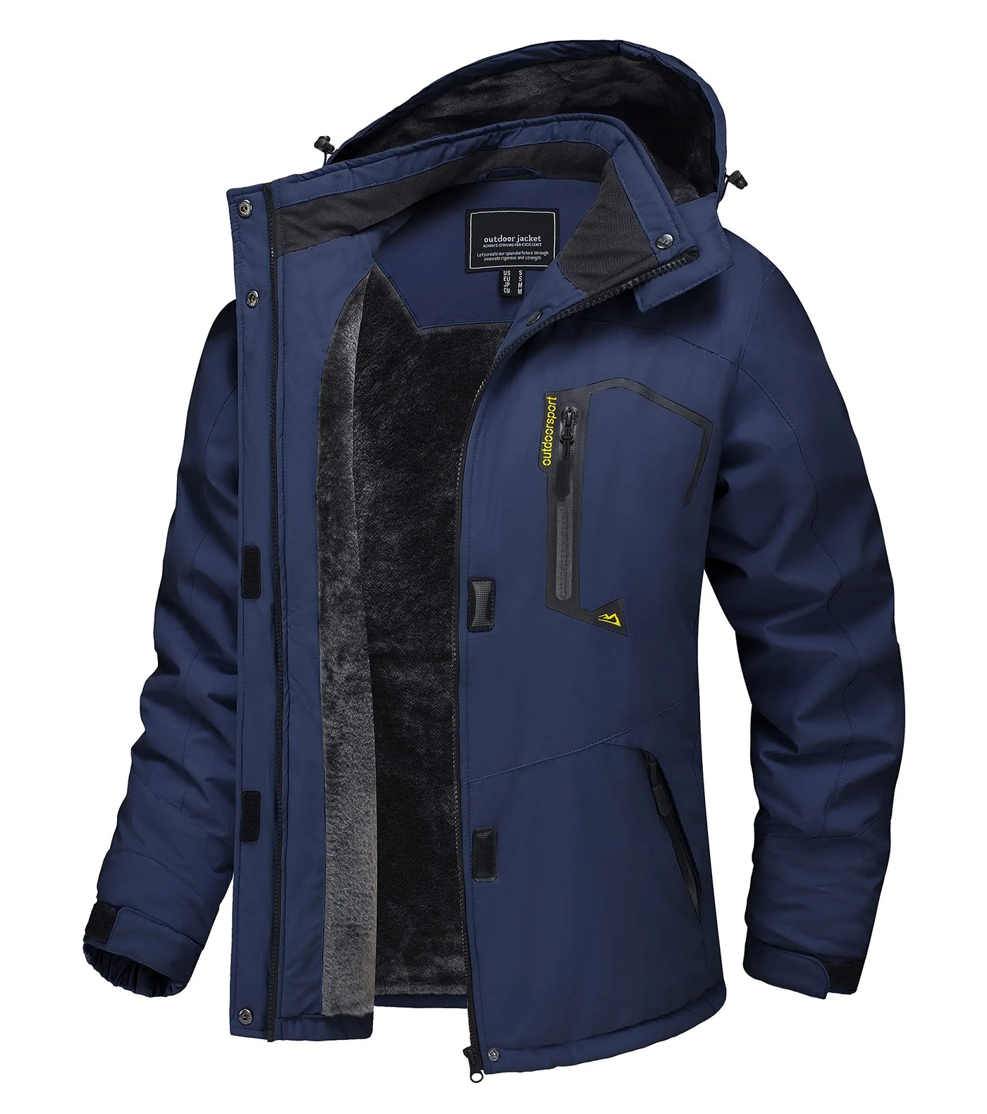 Benny - Lange wasserdichte Wanderjacke mit abnehmbare Kapuze - Unisex