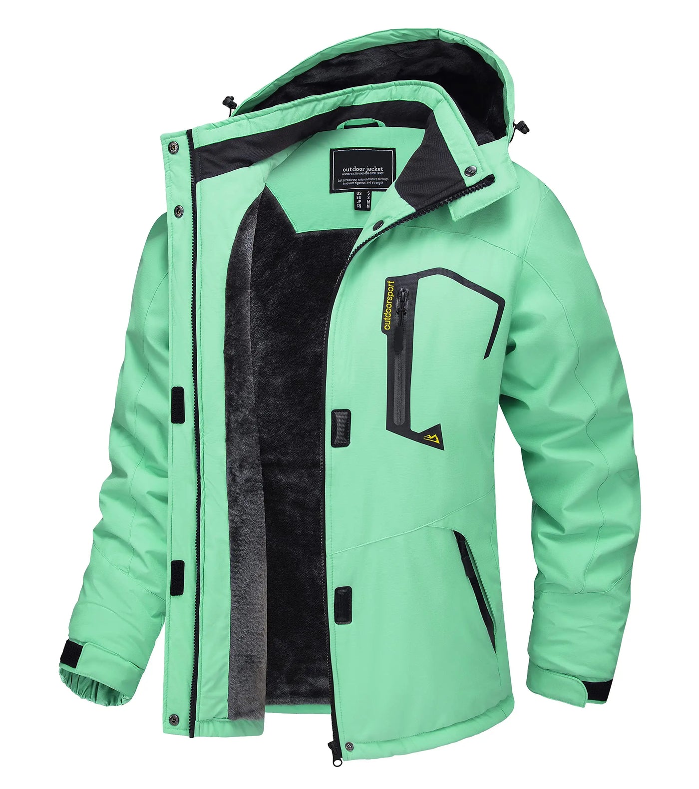 Benny - Lange wasserdichte Wanderjacke mit abnehmbare Kapuze - Unisex