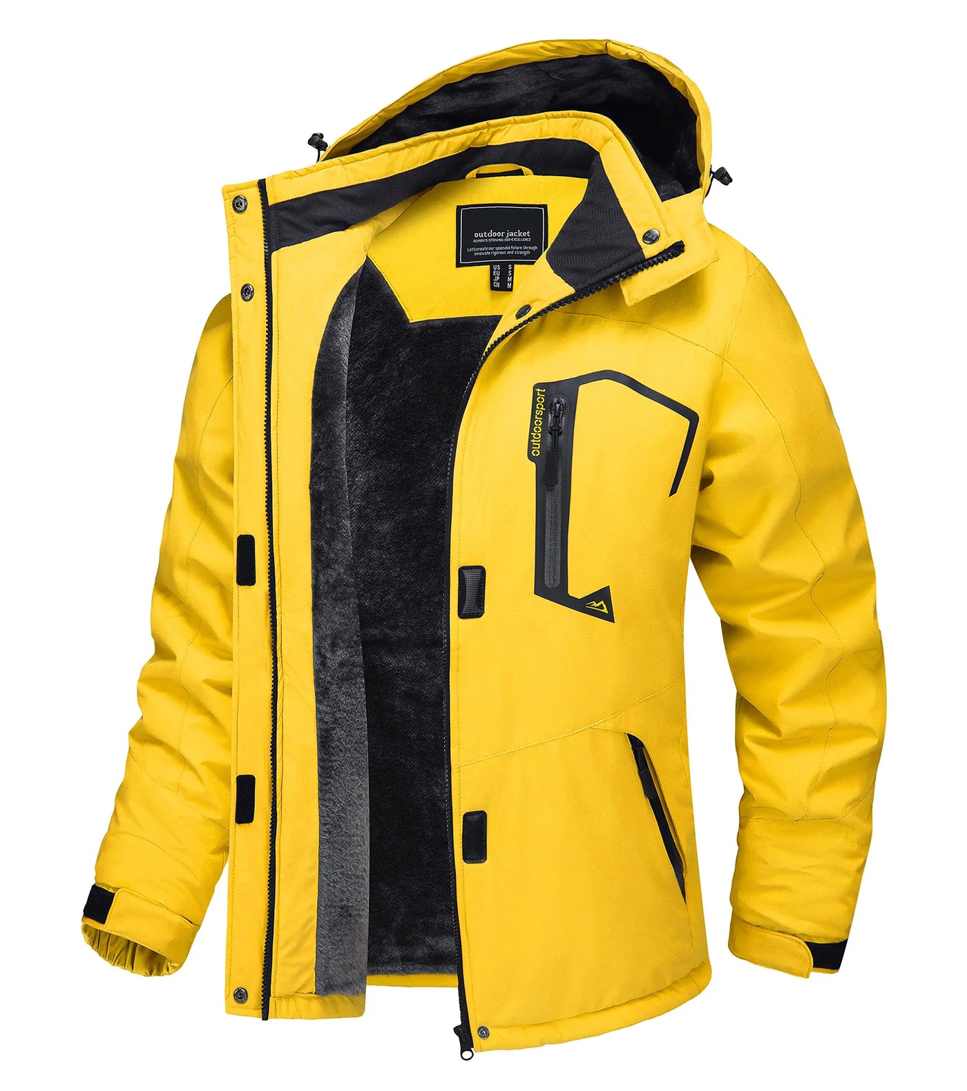 Benny - Lange wasserdichte Wanderjacke mit abnehmbare Kapuze - Unisex