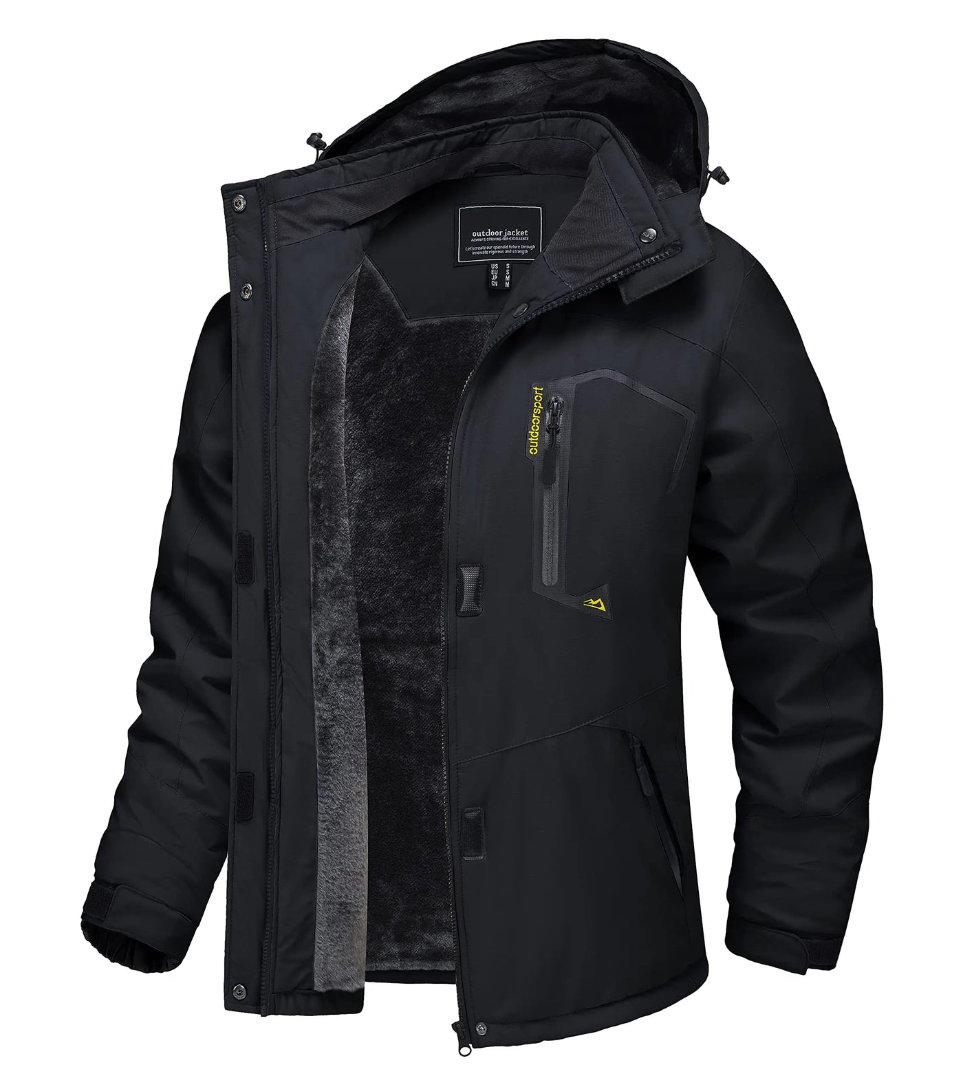 Benny - Lange wasserdichte Wanderjacke mit abnehmbare Kapuze - Unisex