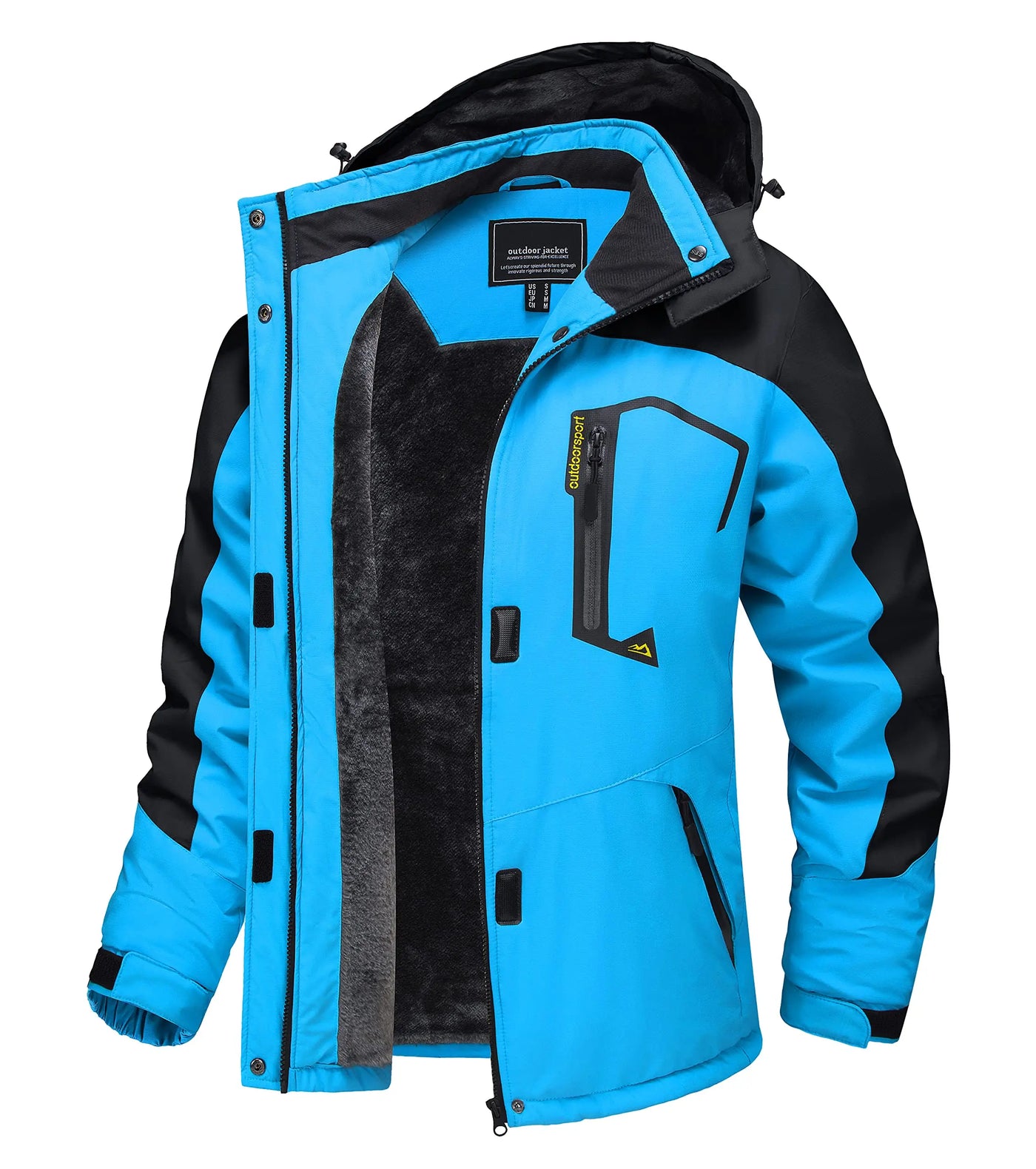 Benny - Lange wasserdichte Wanderjacke mit abnehmbare Kapuze - Unisex