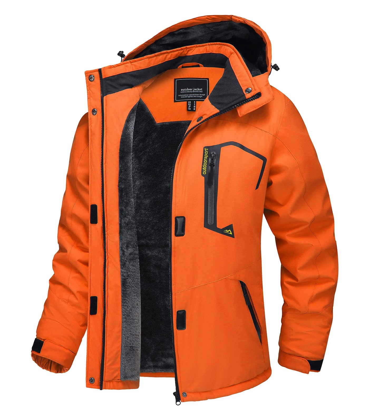 Benny - Lange wasserdichte Wanderjacke mit abnehmbare Kapuze - Unisex