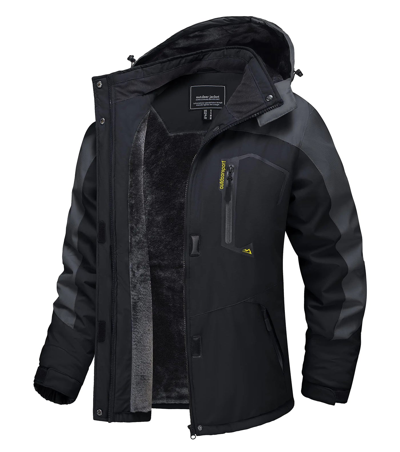 Benny - Lange wasserdichte Wanderjacke mit abnehmbare Kapuze - Unisex