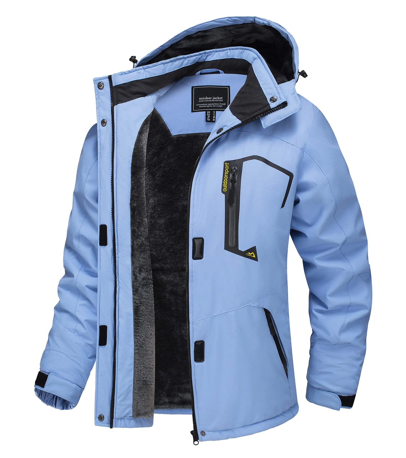 Benny - Lange wasserdichte Wanderjacke mit abnehmbare Kapuze - Unisex